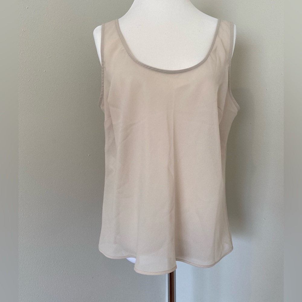 Jones New York Collection Top Blouse 14 Sleeveless Lightweight Tank Top Style